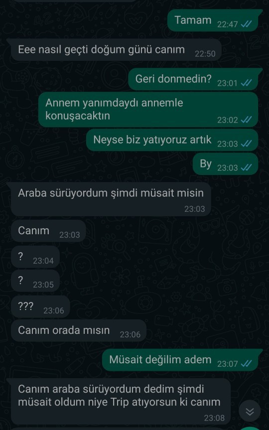 Arkadaşlar sevgilim annemin doğum gününü kutlamak istedi arayıp sonra tuhaf davranmaya başladı sizce bir işler mi karıştırıyor?