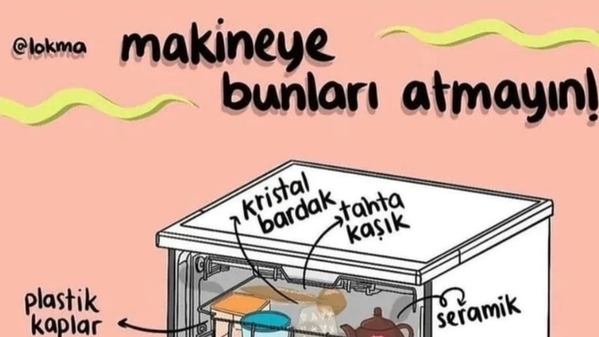 Bulaşık makinesine her şeyi atar mısınız?