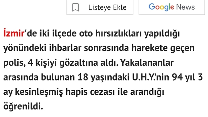 Hiç suç işledinmi?