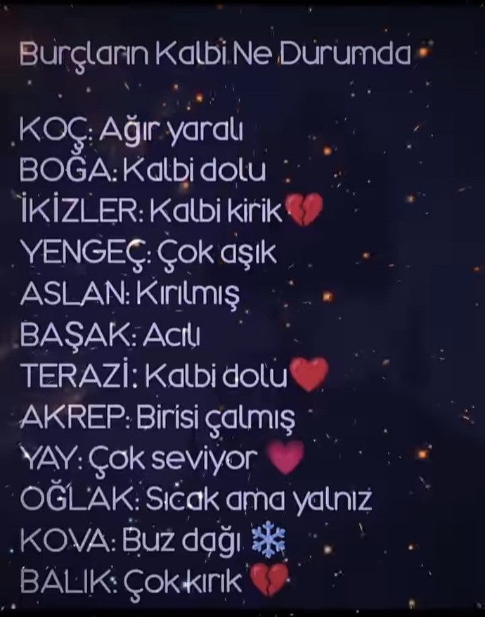 Burçların kalbi ne durumda?