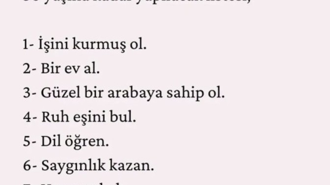 Siz hangilerini gerçekleştirdiniz?
