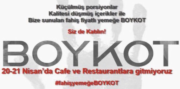 Cafe Lokanta boykotuna katılacak mısınız?