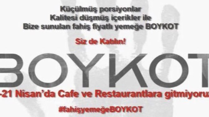Cafe Lokanta boykotuna katılacak mısınız?