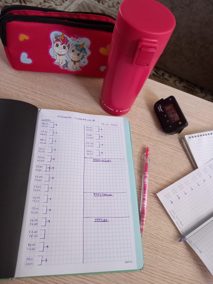 Kendim günluk planlayıcimi yaptim nasil olmuş?