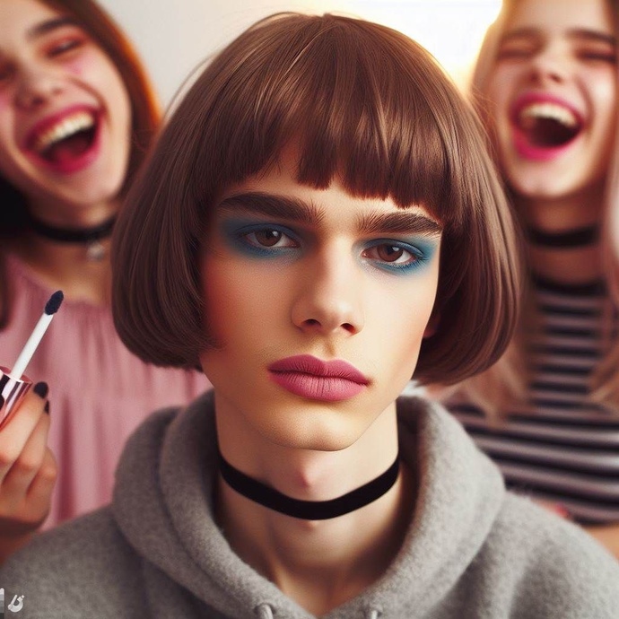 Erkek arkadaşınıza makyaj yapıyor musunuz 💄😃 ?
