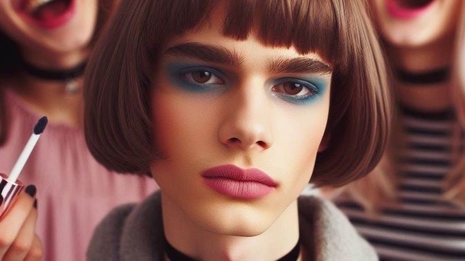 Erkek arkadaşınıza makyaj yapıyor musunuz 💄😃 ?