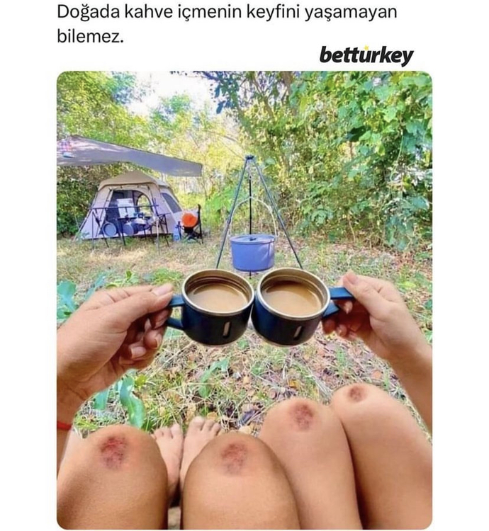 Sitede doğada kahve içmek istediğiniz biri var mı (görsele dikkat)?