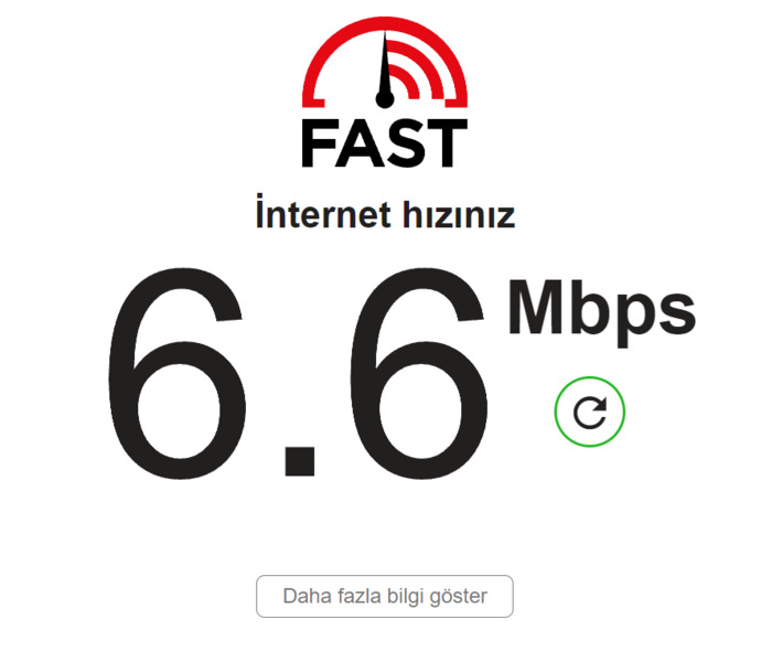 İnternet hızınız kaç Mbps?