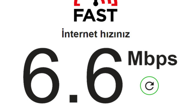 İnternet hızınız kaç Mbps?