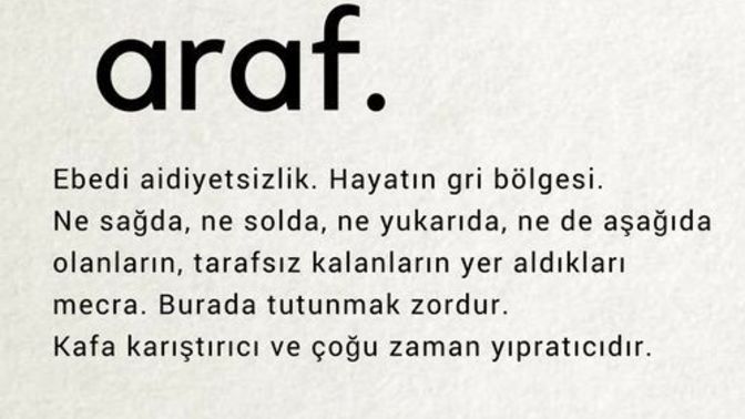 Arafta kaldığınızı hissettiğiniz zamanlarda ne yapıyorsunuz?