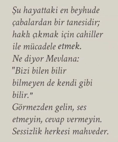 Sessizlik en doğru cevap olabilir mi?