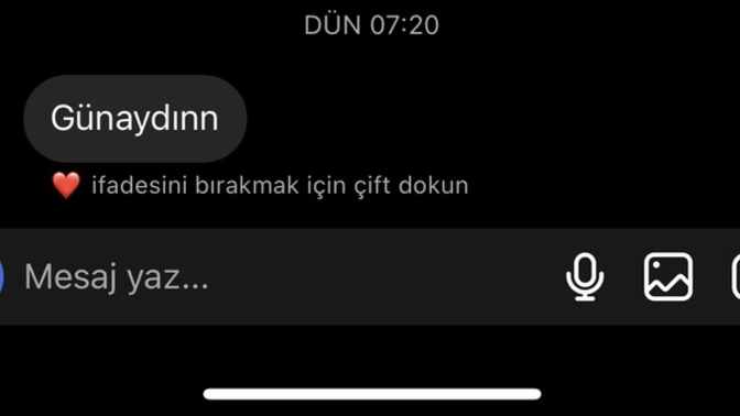 1gündür benden hoşlanan çocuğun mesajına cevap vermedim?