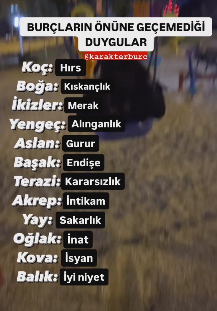 Senin burcunun önüne geçemediği duygusu neymiş?