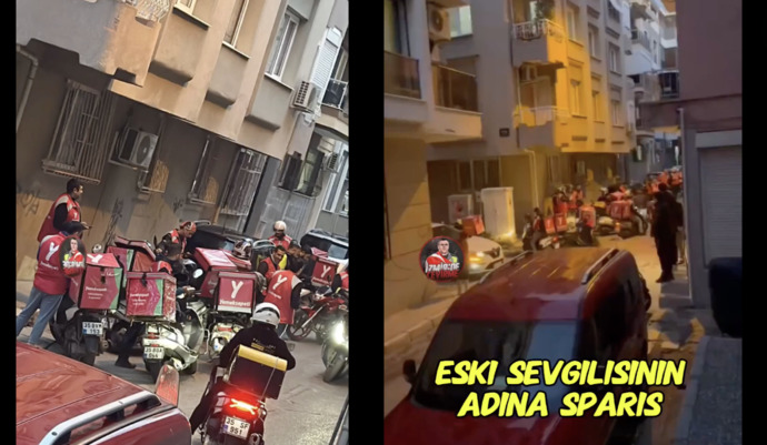 İzmir’de bir kişi eski sevgilisinin evine çok sayıda kapıda ödemeli yemek siparişi verdi. Eski sevgilinize böyle yapar mısınız?