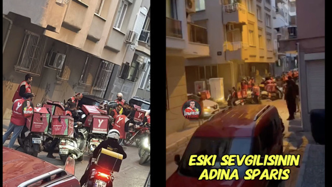 İzmir’de bir kişi eski sevgilisinin evine çok sayıda kapıda ödemeli yemek siparişi verdi. Eski sevgilinize böyle yapar mısınız?