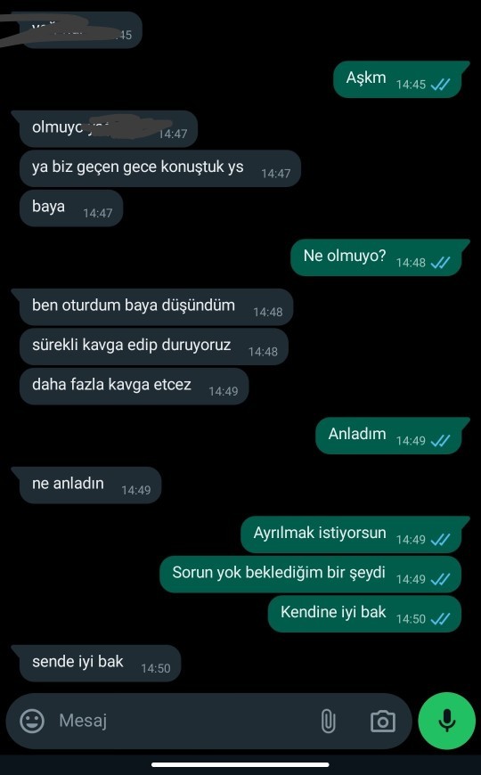 Ayrılan erkek neden engellenmeyi ister?