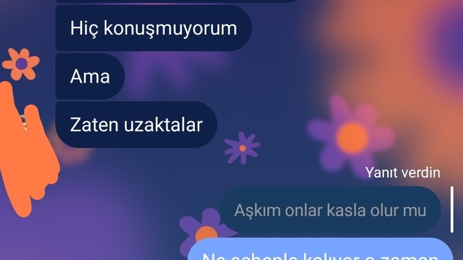 Kızı takipten çıkarır mısın diye sordum hayır onlar kalsa olur mu dedi?