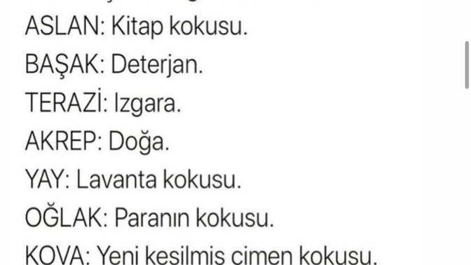 Senin burcunun sevdiği koku nedir?