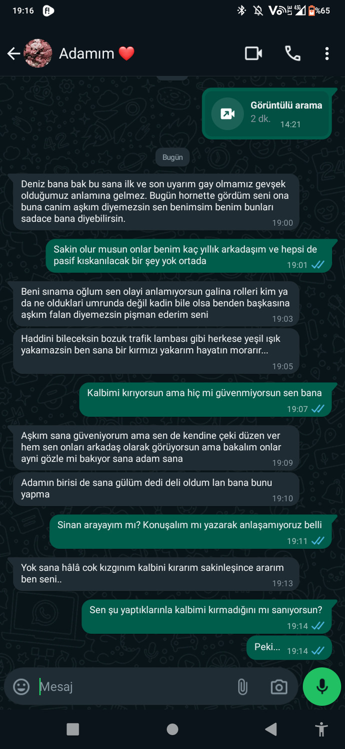 Sevgiliniz sizden başkasına aşkım diyebilir mi?
