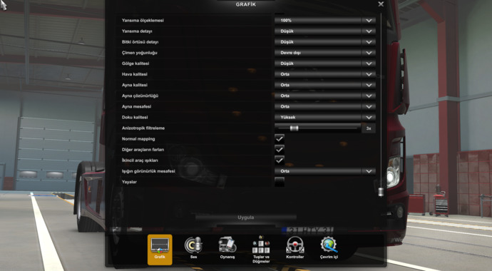 ETS 2 Calaiste FPS düşmesi sorunu?