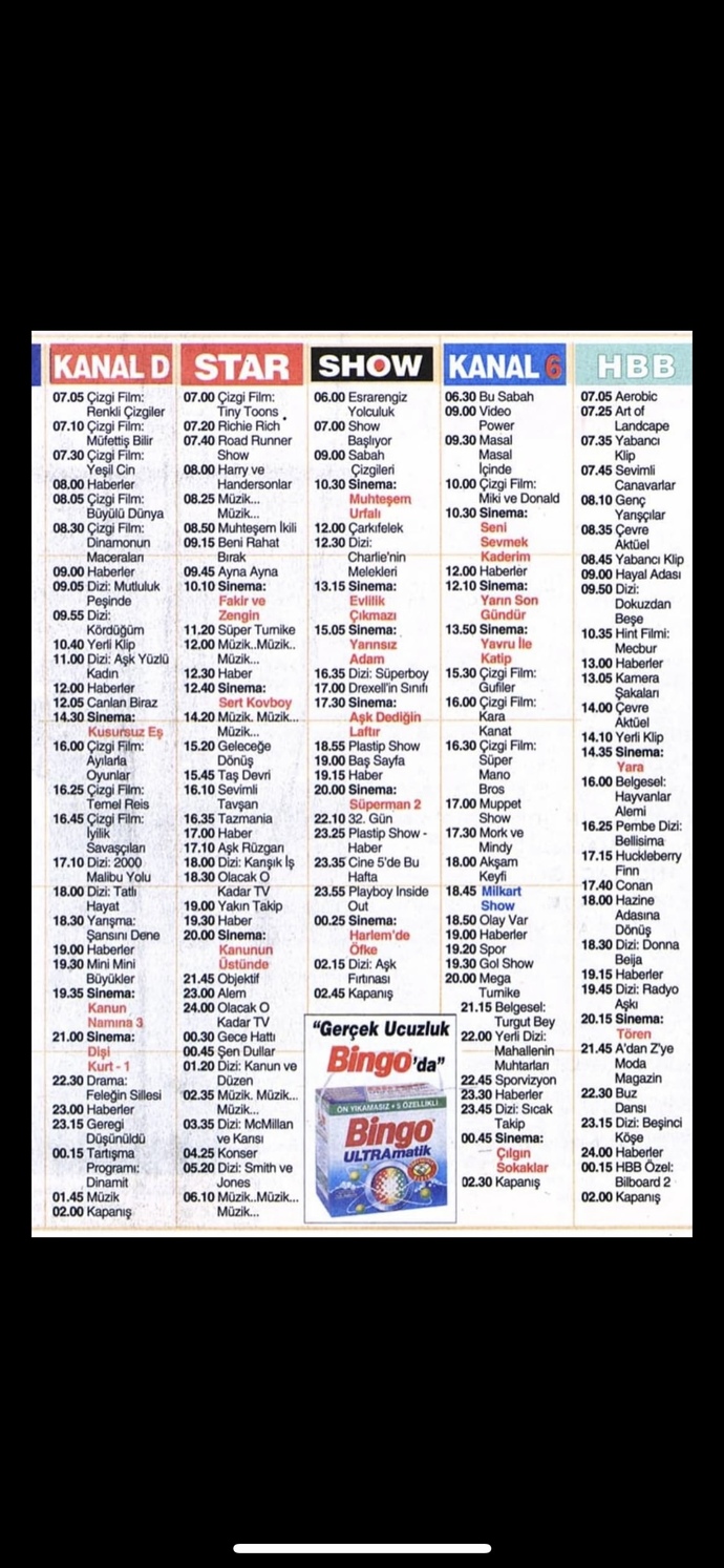 Eskiden tv programları daha iyi değil miydi?