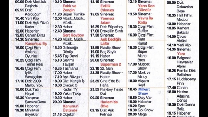 Eskiden tv programları daha iyi değil miydi?