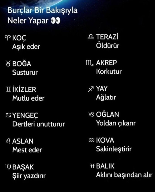 Burcunuz bir bakışı ile neler yapar sizce?