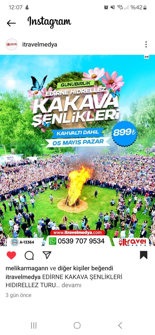 Edirne kakava şenliklerine katılacak olan var mı?
