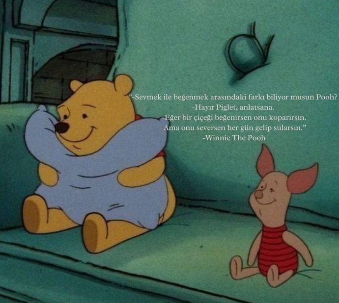 Arkadaşlar piglet ne anlatmak istiyor?
