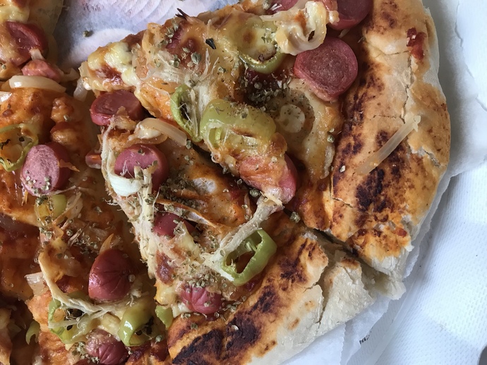 El yapımız pizzam nasıl  duruyor?