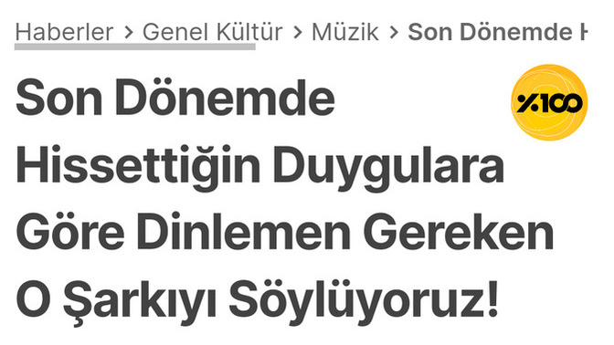 Dinlemeniz gereken o şarkıyı söyleyeyim mi?