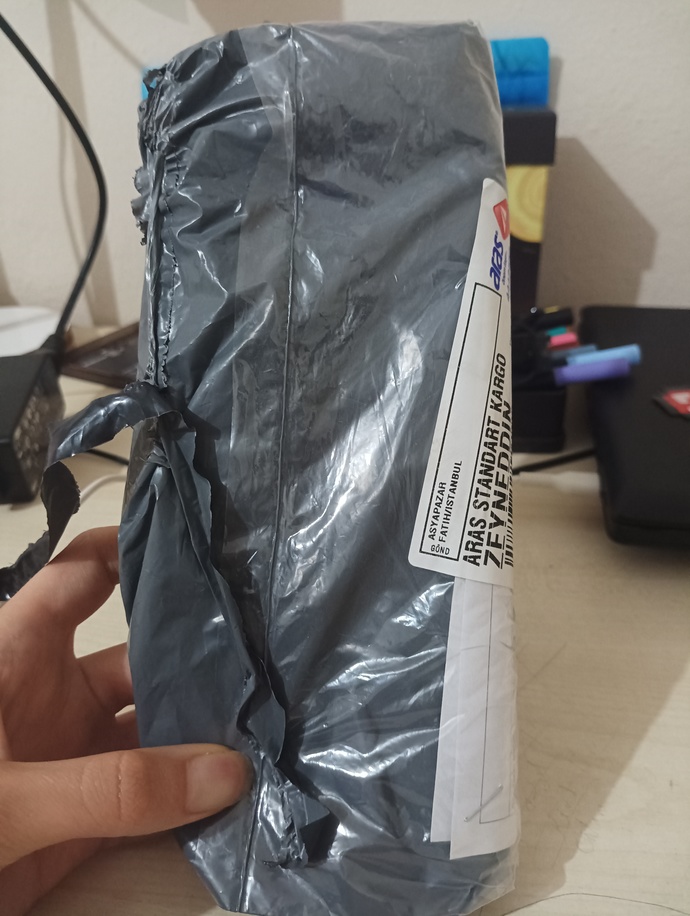 Paket bu saatte elime ulaştı.🤷🏻‍♀️