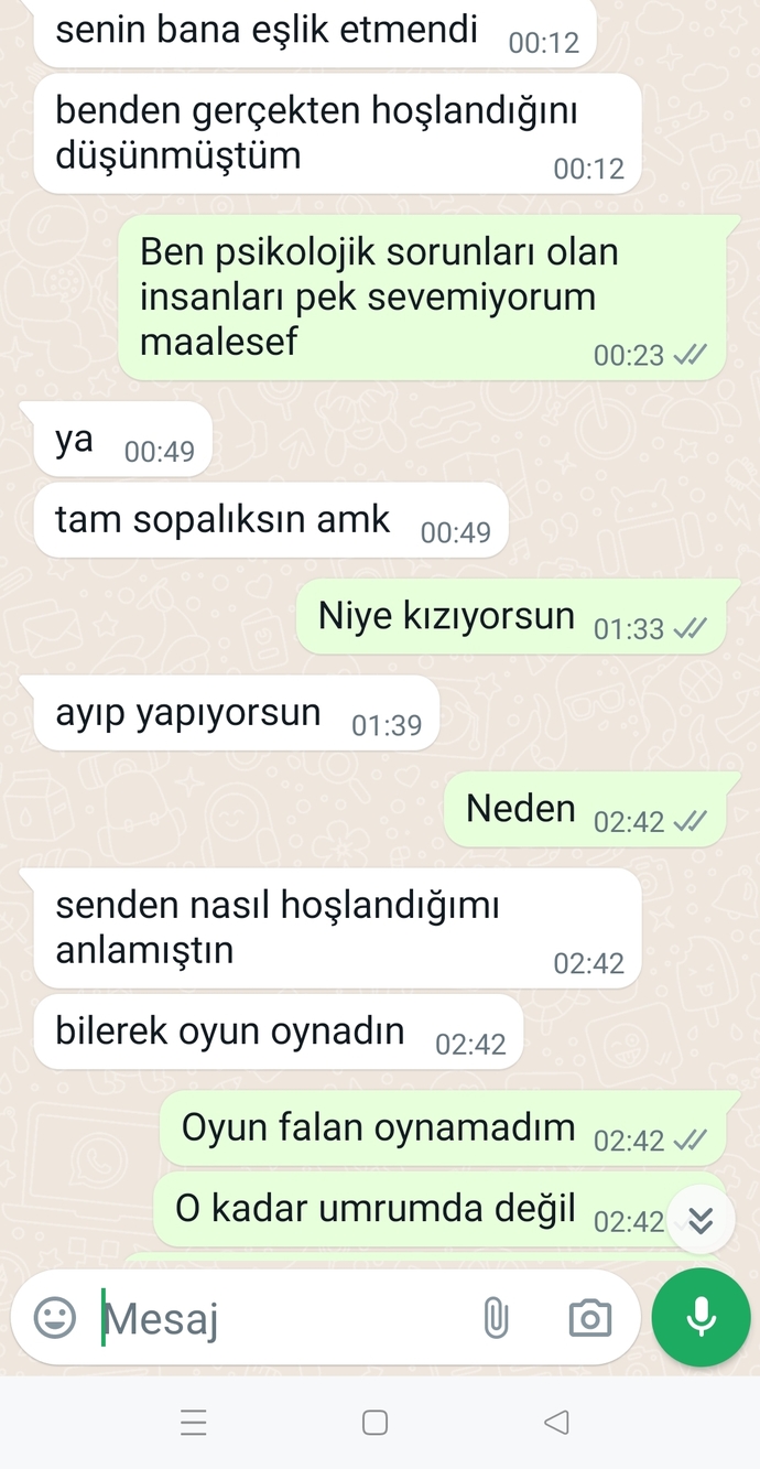 Bu kadar hakaret etmeye hakkı var mı?