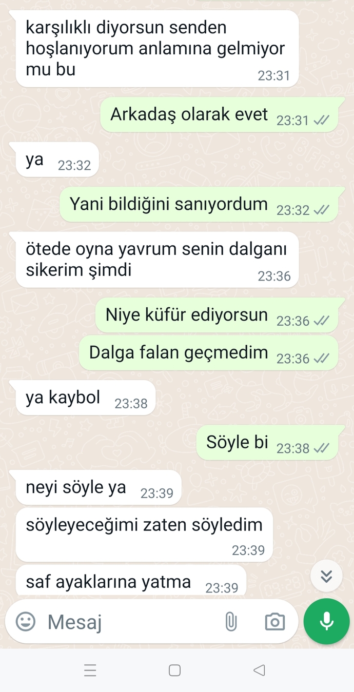 Bu kadar hakaret etmeye hakkı var mı?