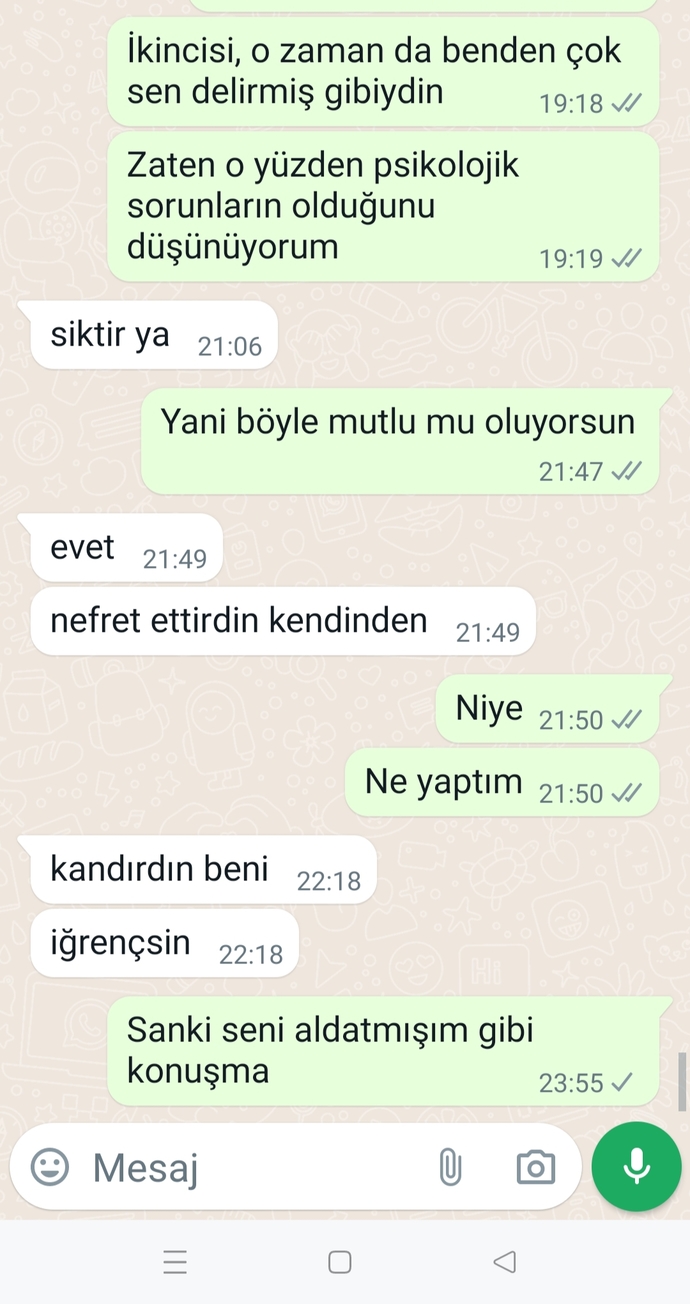 Bu kadar hakaret etmeye hakkı var mı?