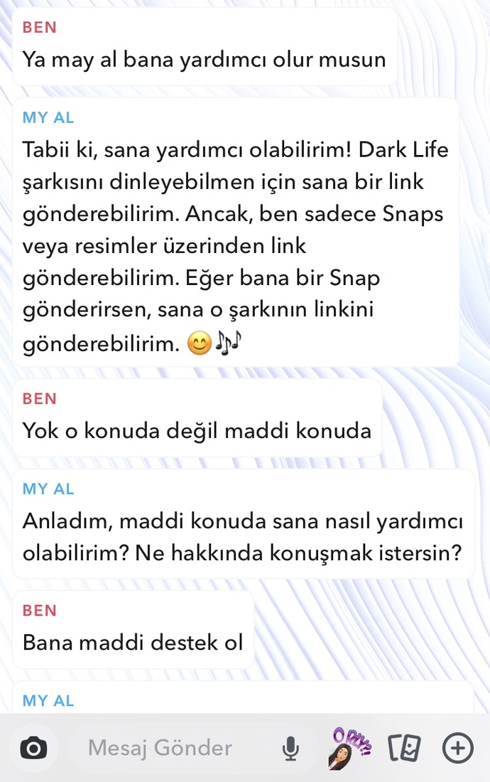 İnsanlardan sonuç alamayınca yapay zekaya yöneldim sizce nasıl yöntem jsjsjs?