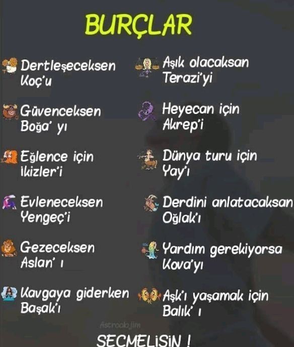Burçlara göre neye iyi geliyorsun?