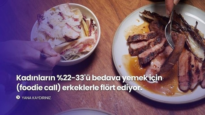 Kızlar bedava yemek için mi flört ediyor?