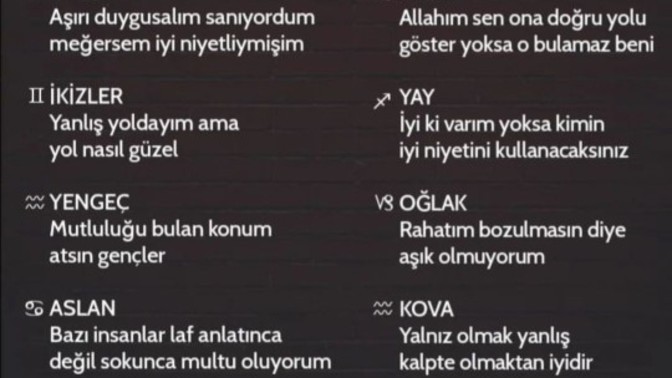 Burcunuzun slogan olacak sözleri nelerdir?
