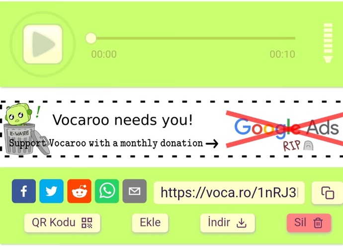 Vocaroo kullanan var mı?