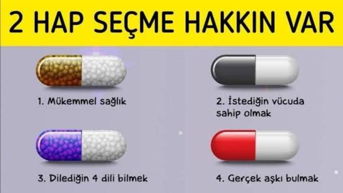 2 hap seçme hakkın var hangisini seçerdin?