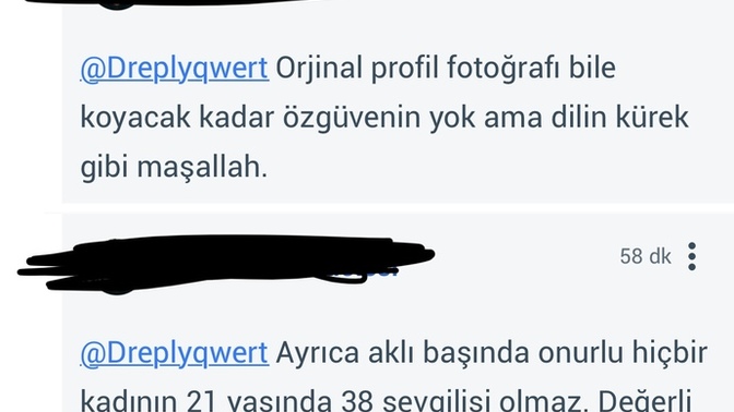 Sanane awk bu erkekler ona sormadığım halde yazıyor?