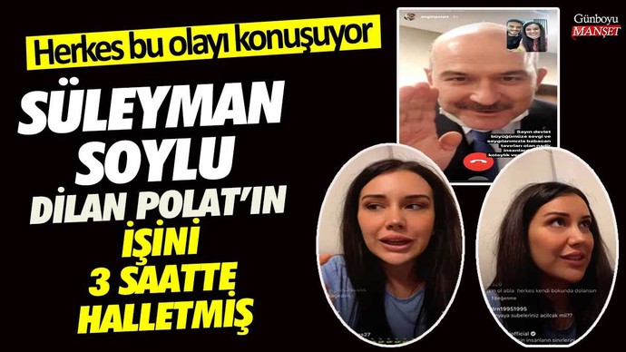 Dilan Polat vb. çeteler dönemin İçişleri Bakanı Süleyman Soylunun projesi miydi şimdi?