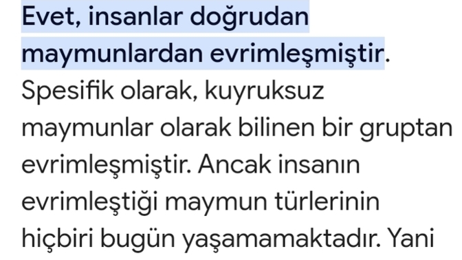 İnsan şu anda hala hayvanmı maymunmu yani ne olarak geçiyor fikriniz var mı?