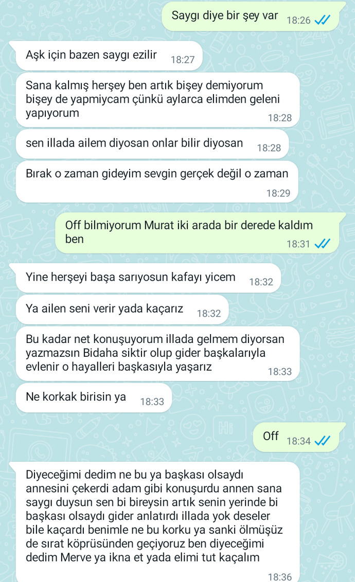 Kaçalım diyor ya ben kaçmam arkadaşlar?