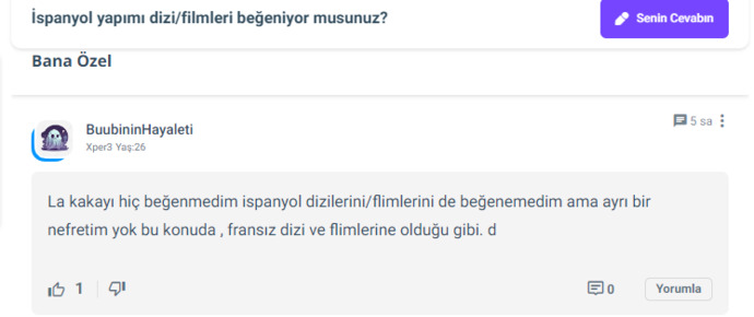 Fransız yapımı dizileri ve filmleri beğeniyor musunuz?