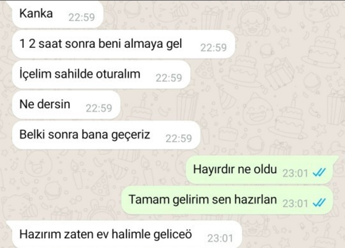 Bir şey yaşanır mı?