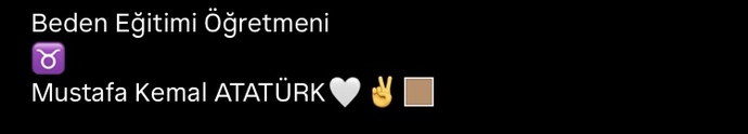 Şu biodaki en sağdaki kare şeklindeki emojinin anlamını bilen var mı?