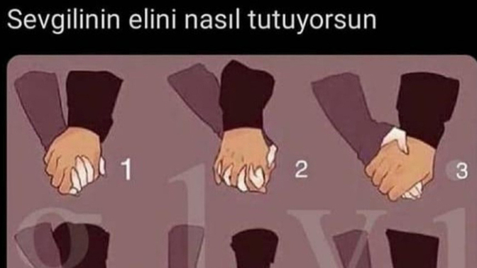 Sevgilinizin elini nasıl tutuyorsun?
