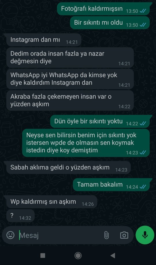 Bu yaptığı dengesizlik değilmi dün koyup bugün kaldıracaksa fotoğrafı neden koyuyor ben mi abartıyorum?